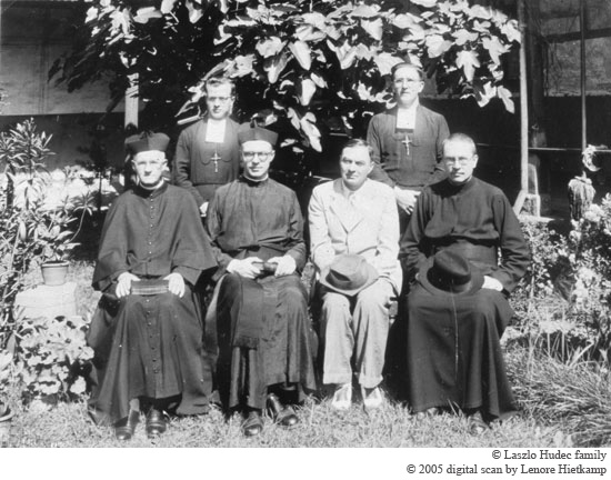 Hudec with Jesuit priests